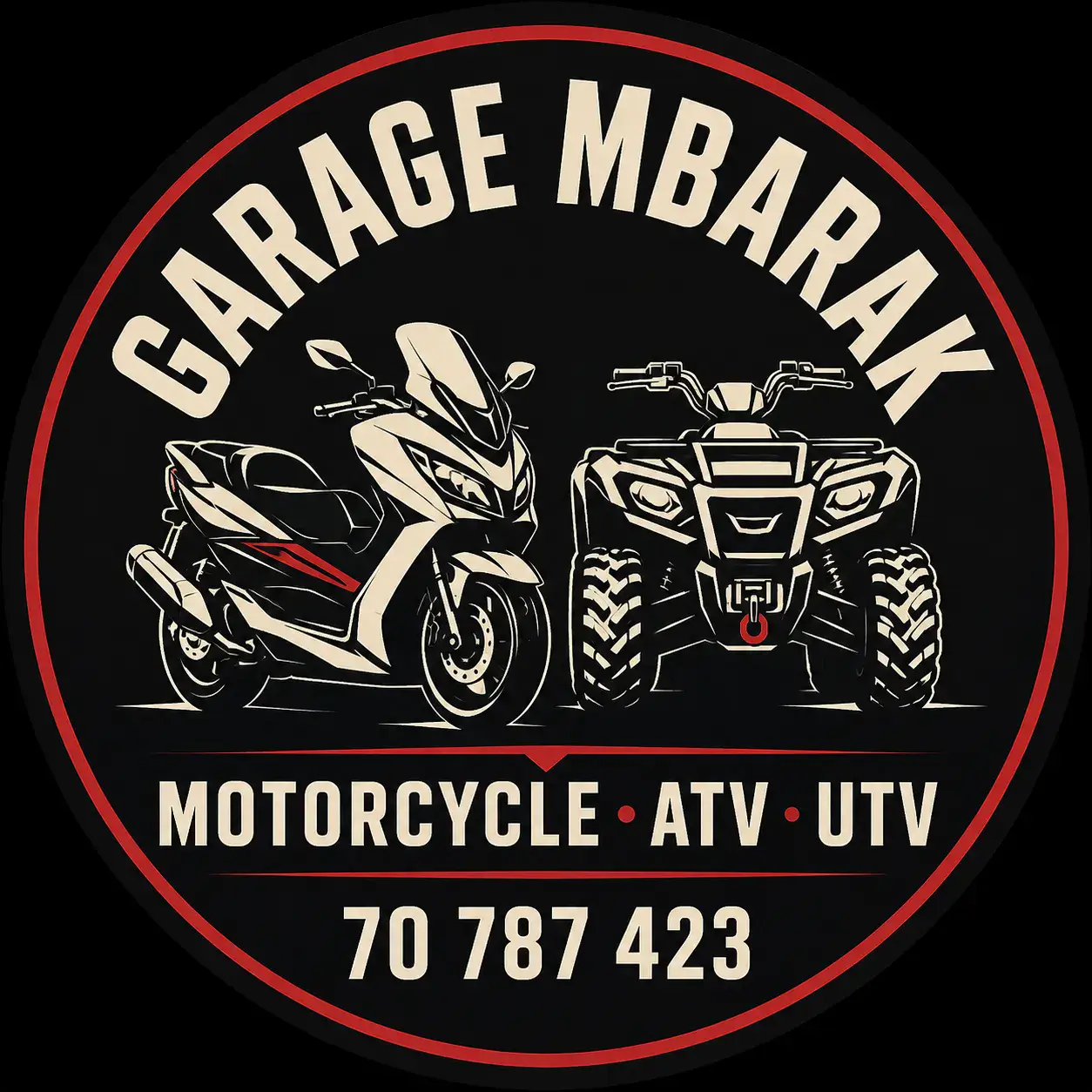 Mbarak Motorcycle Garage logo